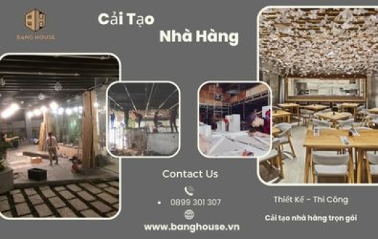 Cải tạo nhà hàng cũ chuyên nghiệp