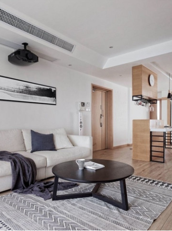 Thiết Kế Căn Hộ Trang Trí Đơn Giản Hai Phòng Ngủ 110㎡ 