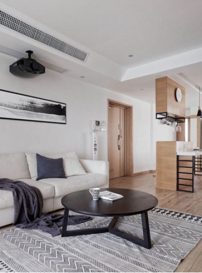 Thiết Kế Căn Hộ Trang Trí Đơn Giản Hai Phòng Ngủ 110㎡ 